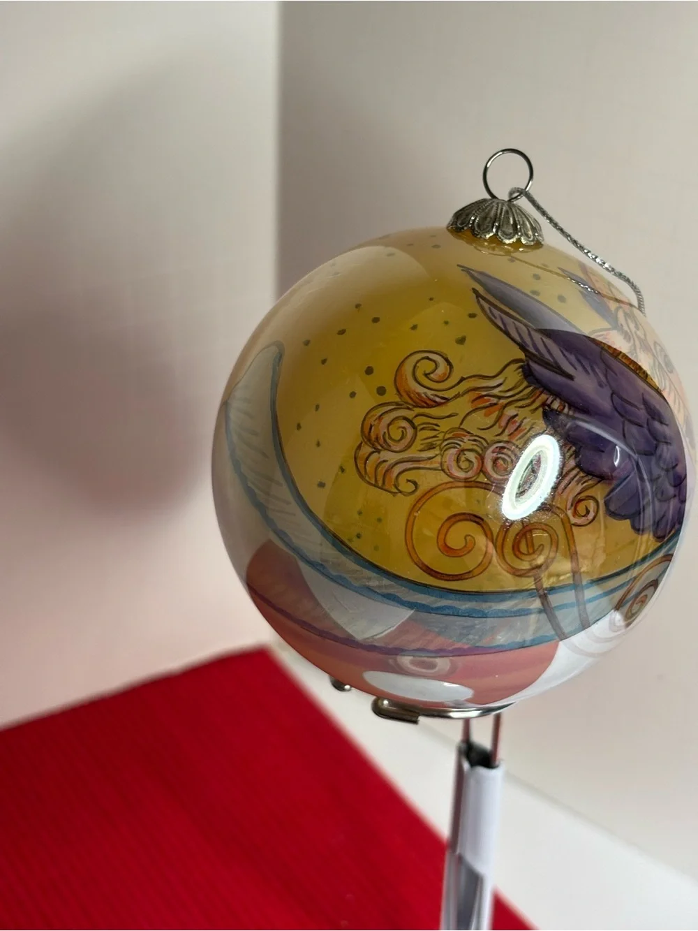Pier 1 2006 Li Bien Garden Angel Glass Christmas Ornament
